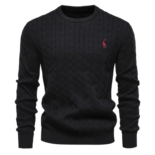Men’s Cable Knit Crew Neck Sweater