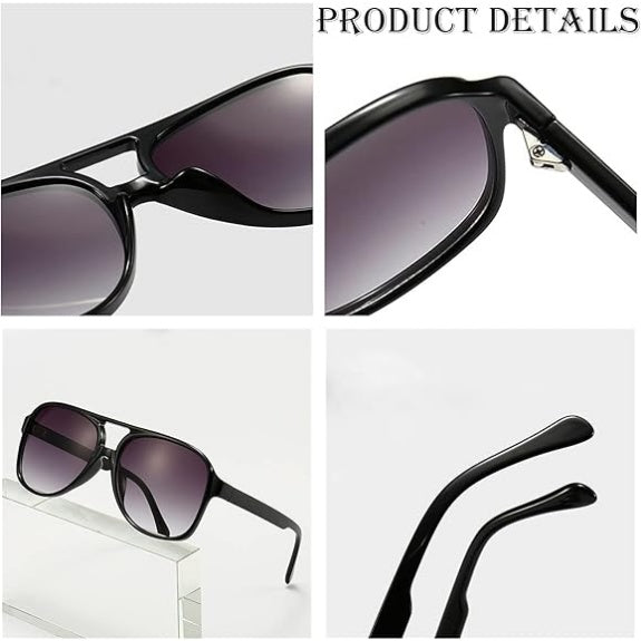 Polarized Vintage Aviator Sunglasses – Large Frame for Men & Women