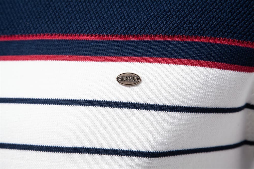 Men’s Colorblock Striped Crew Neck Sweater