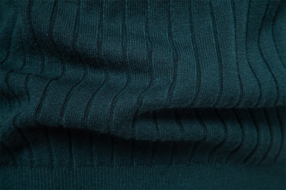 Men’s Striped Turtleneck Sweater