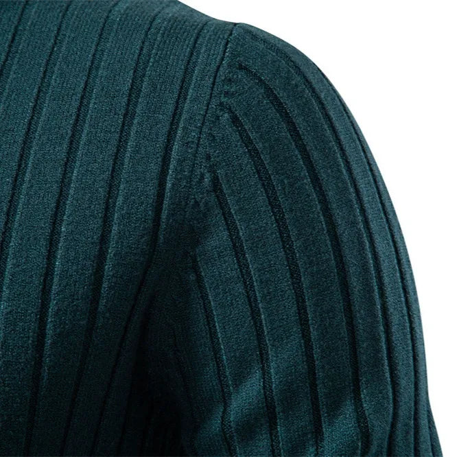 Men’s Striped Turtleneck Sweater