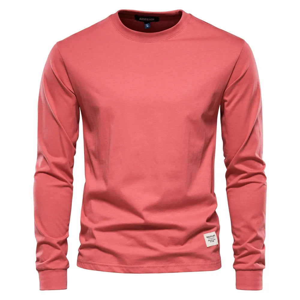Men’s Cotton Long Sleeve T-Shirt