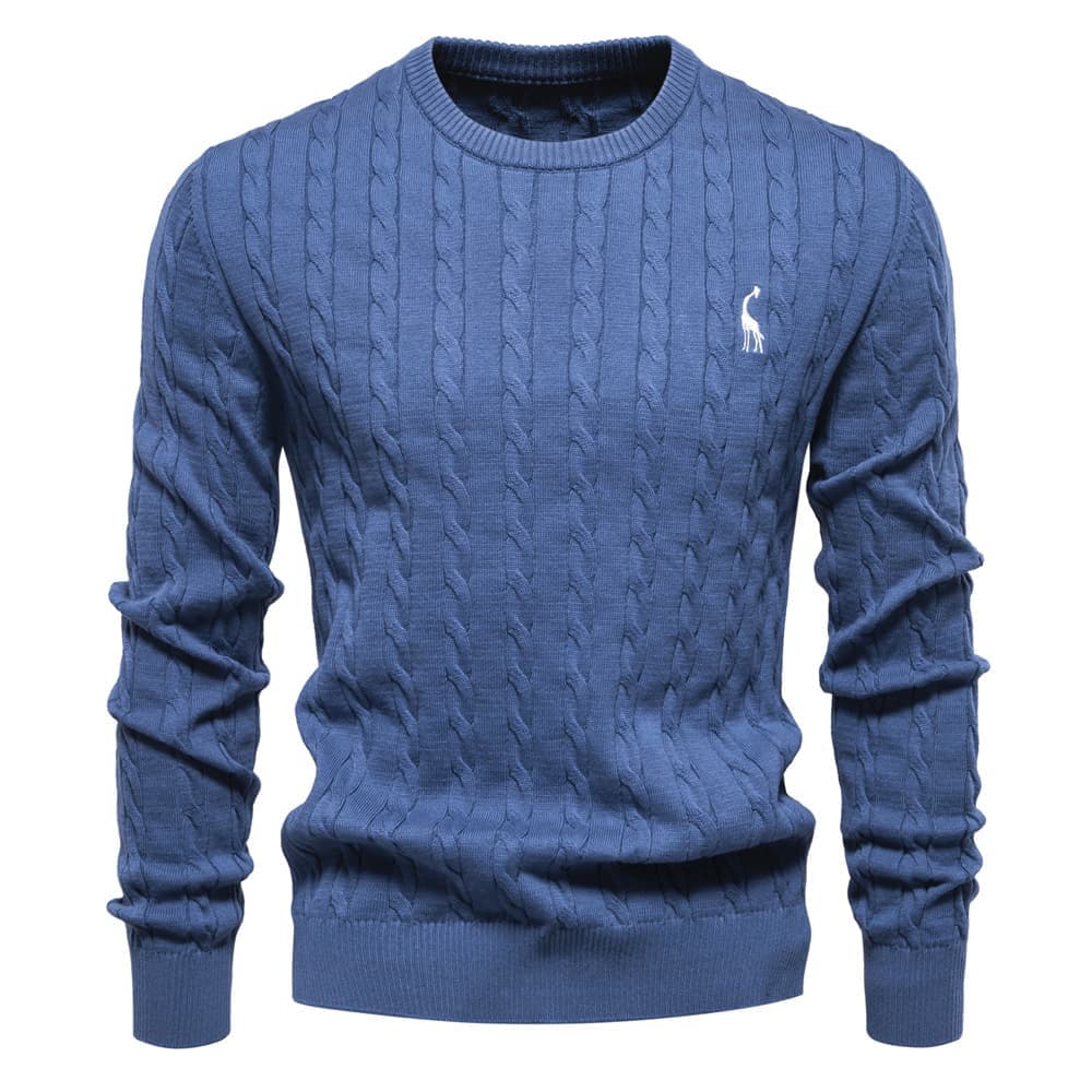 Men’s Cable Knit Crew Neck Sweater