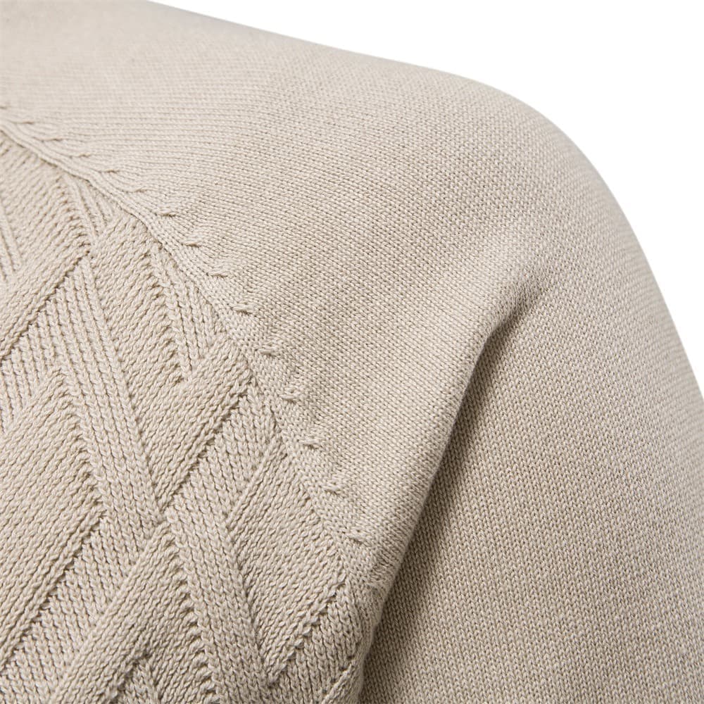 Men’s Diamond Knit Crew Neck Sweater