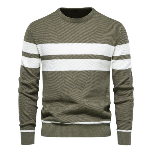 Men's Stripe Pullover Sweater