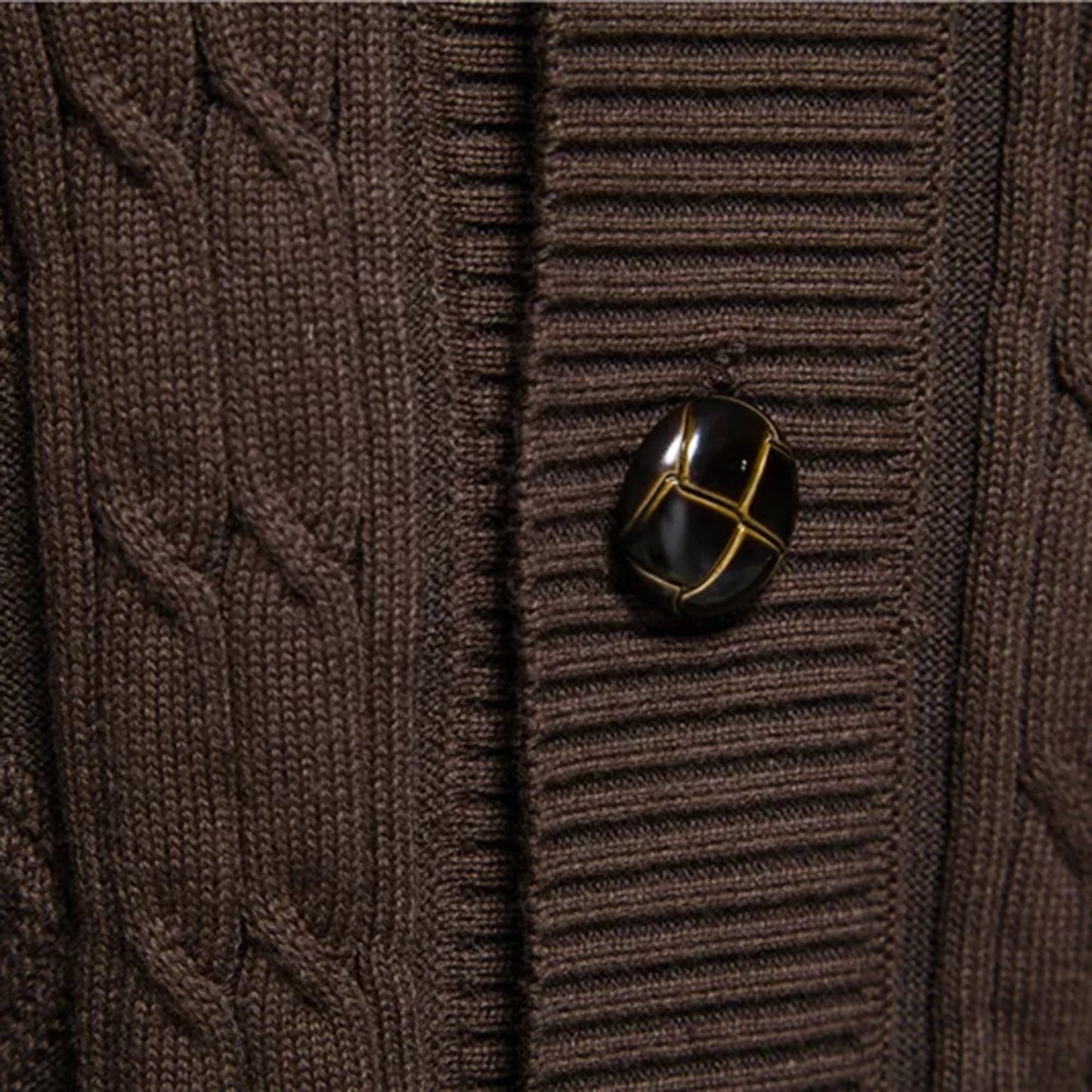 Men’s Textured Shawl Collar Cardigan