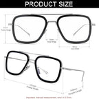 Tony Stark Blue Light Glasses – Men & Women, Gaming & Computer