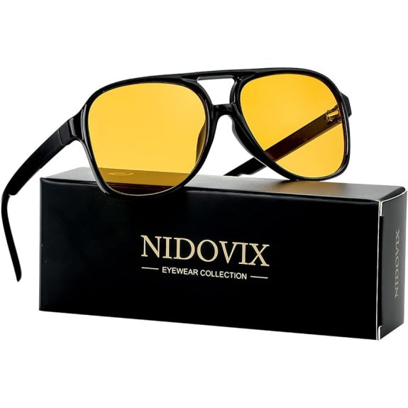 Polarized Aviator Sunglasses – Retro Large Frame for Men & Women
