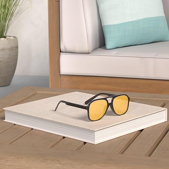 Polarized Aviator Sunglasses – Retro Large Frame for Men & Women