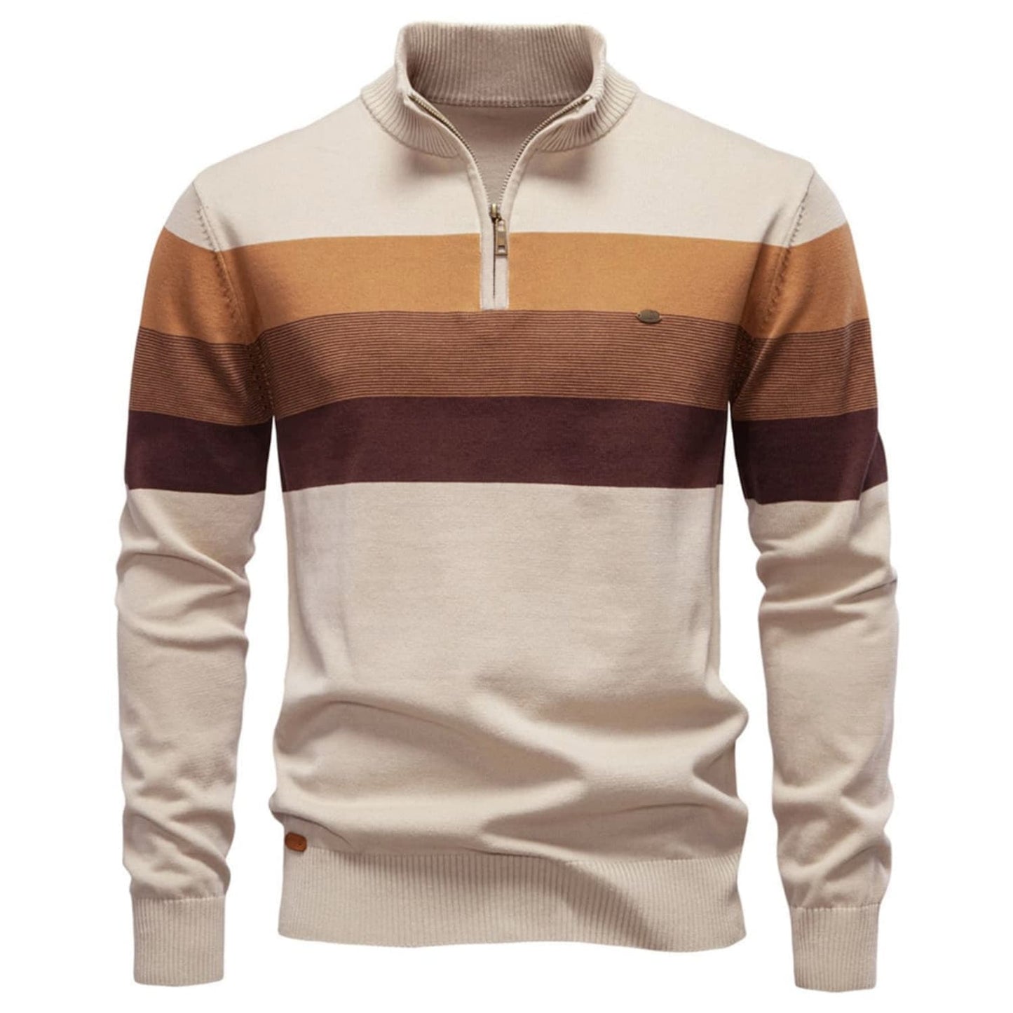 Men’s Colorblock Quarter Zip Sweater