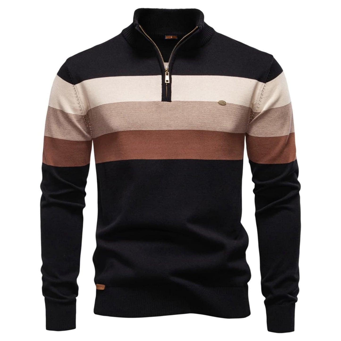 Men’s Colorblock Quarter Zip Sweater