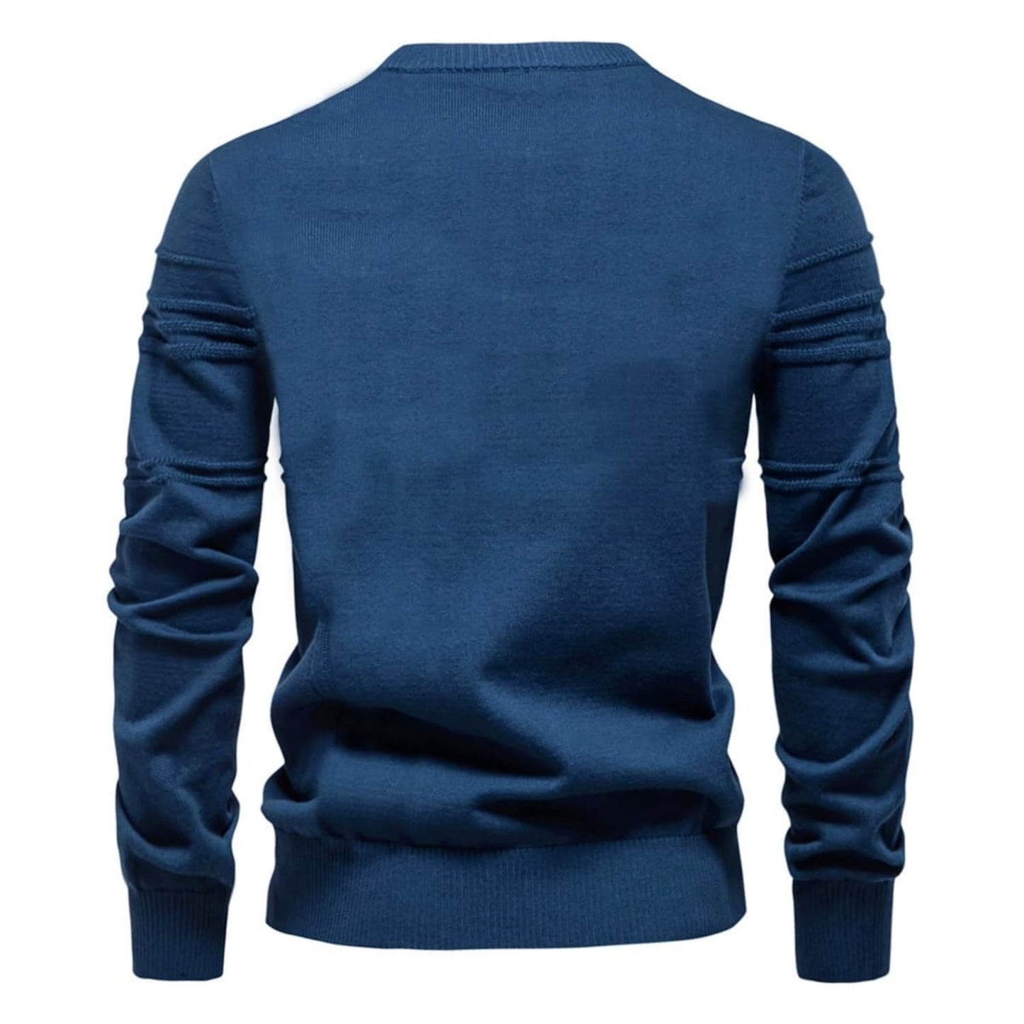 Men’s Textured Crosshatch Crew Neck Sweater