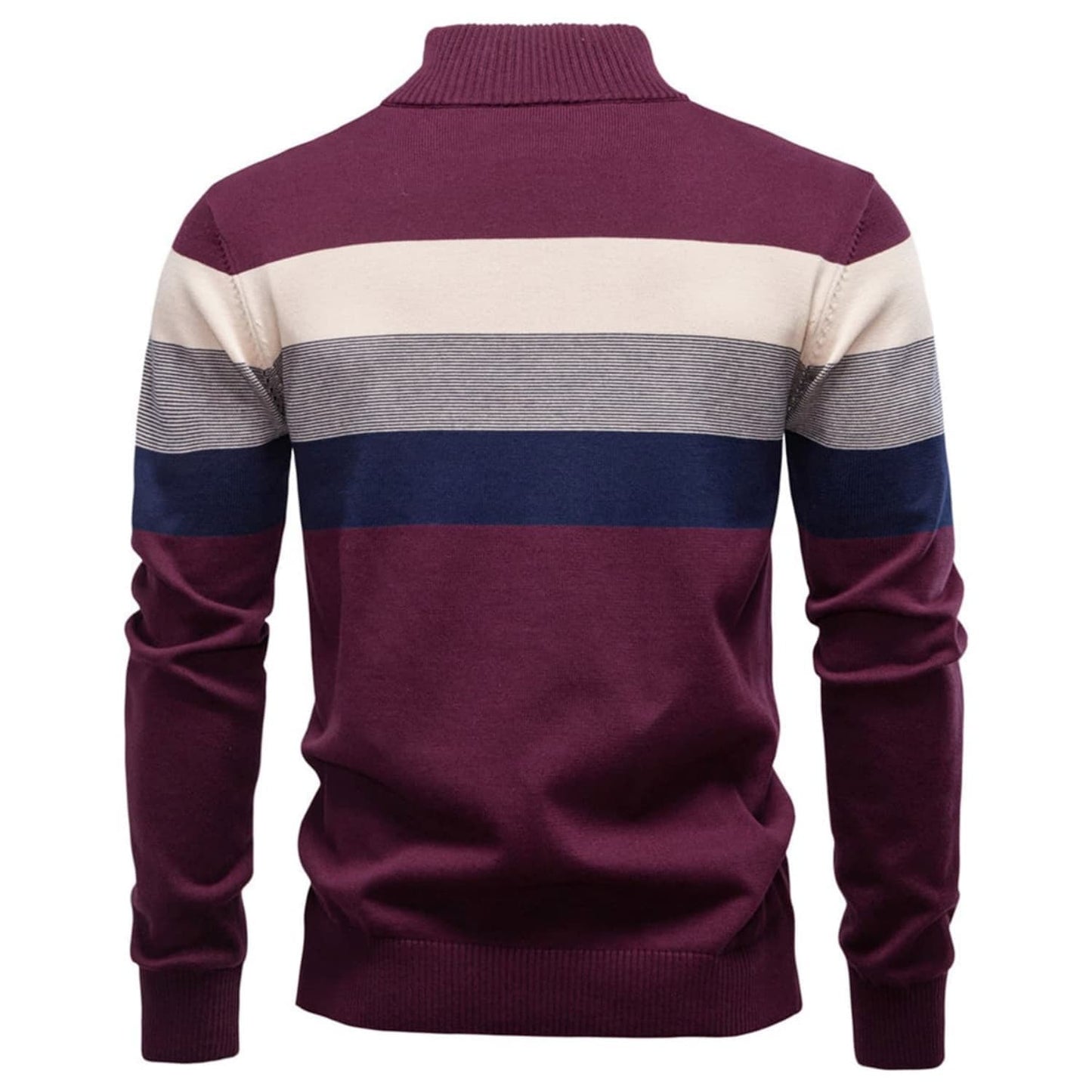 Men’s Colorblock Quarter Zip Sweater