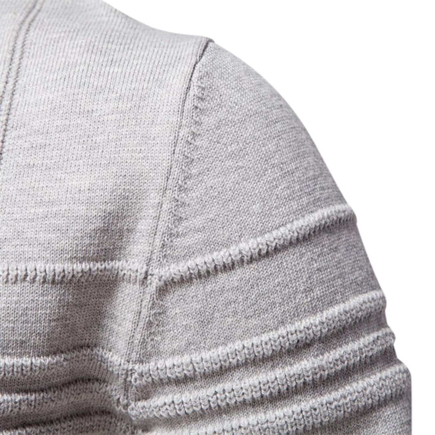 Men’s Textured Crosshatch Crew Neck Sweater