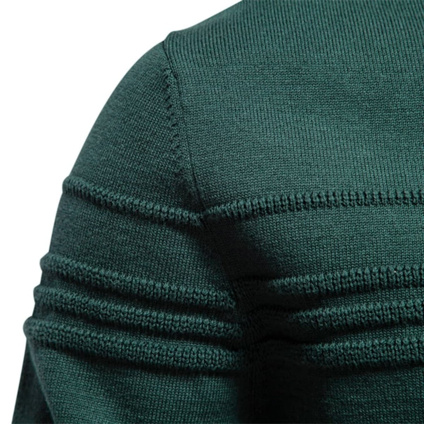 Men’s Textured Crosshatch Crew Neck Sweater