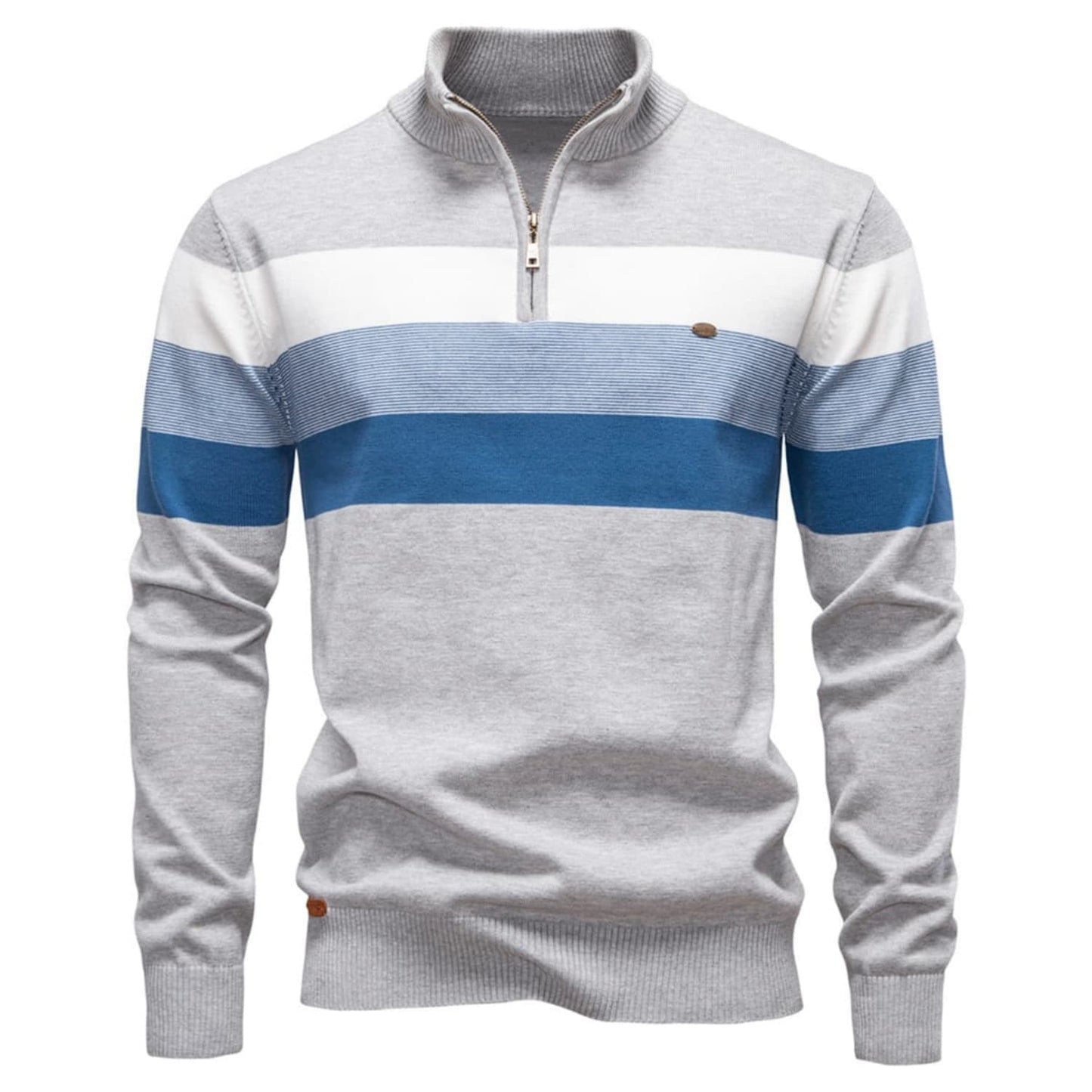 Men’s Colorblock Quarter Zip Sweater