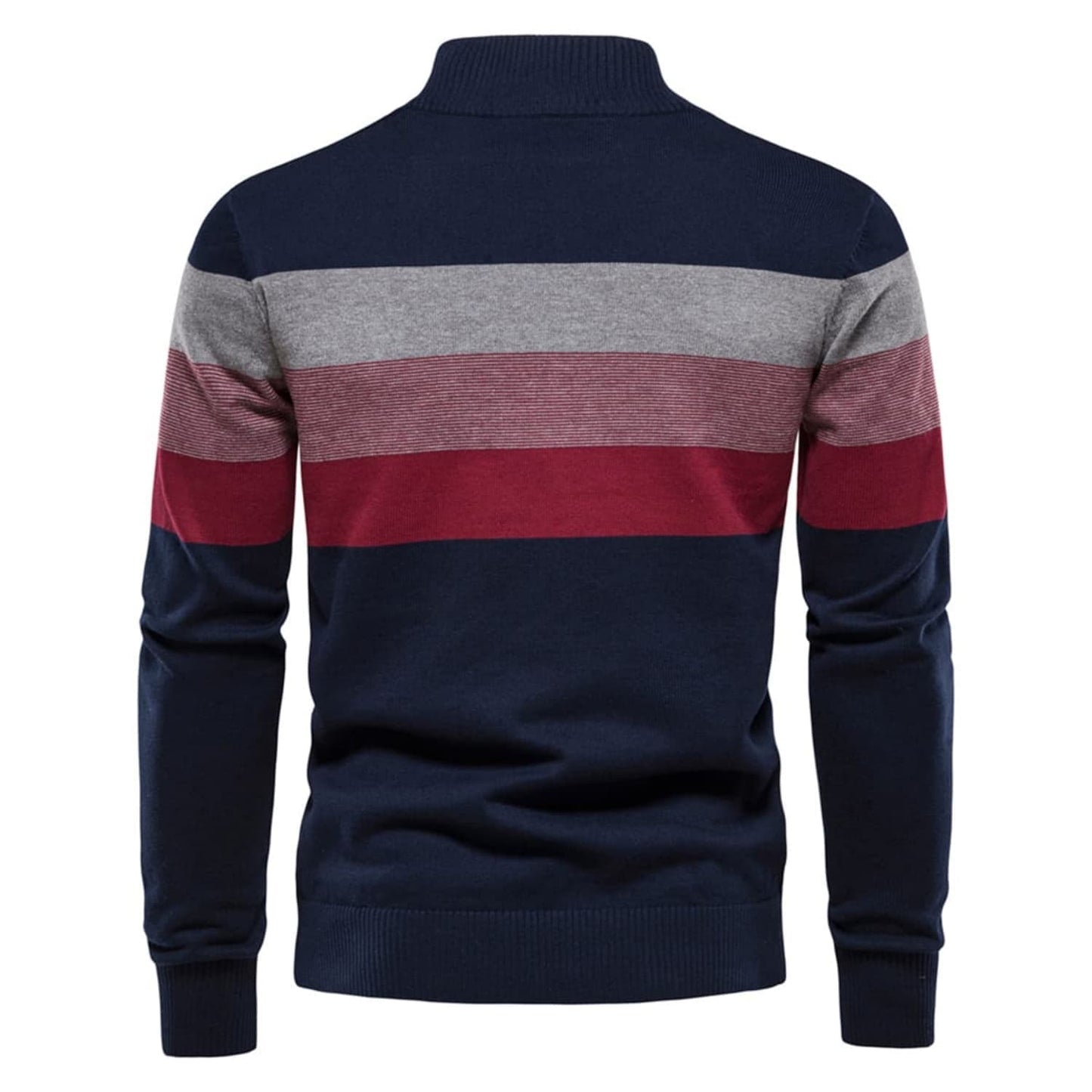 Men’s Colorblock Quarter Zip Sweater