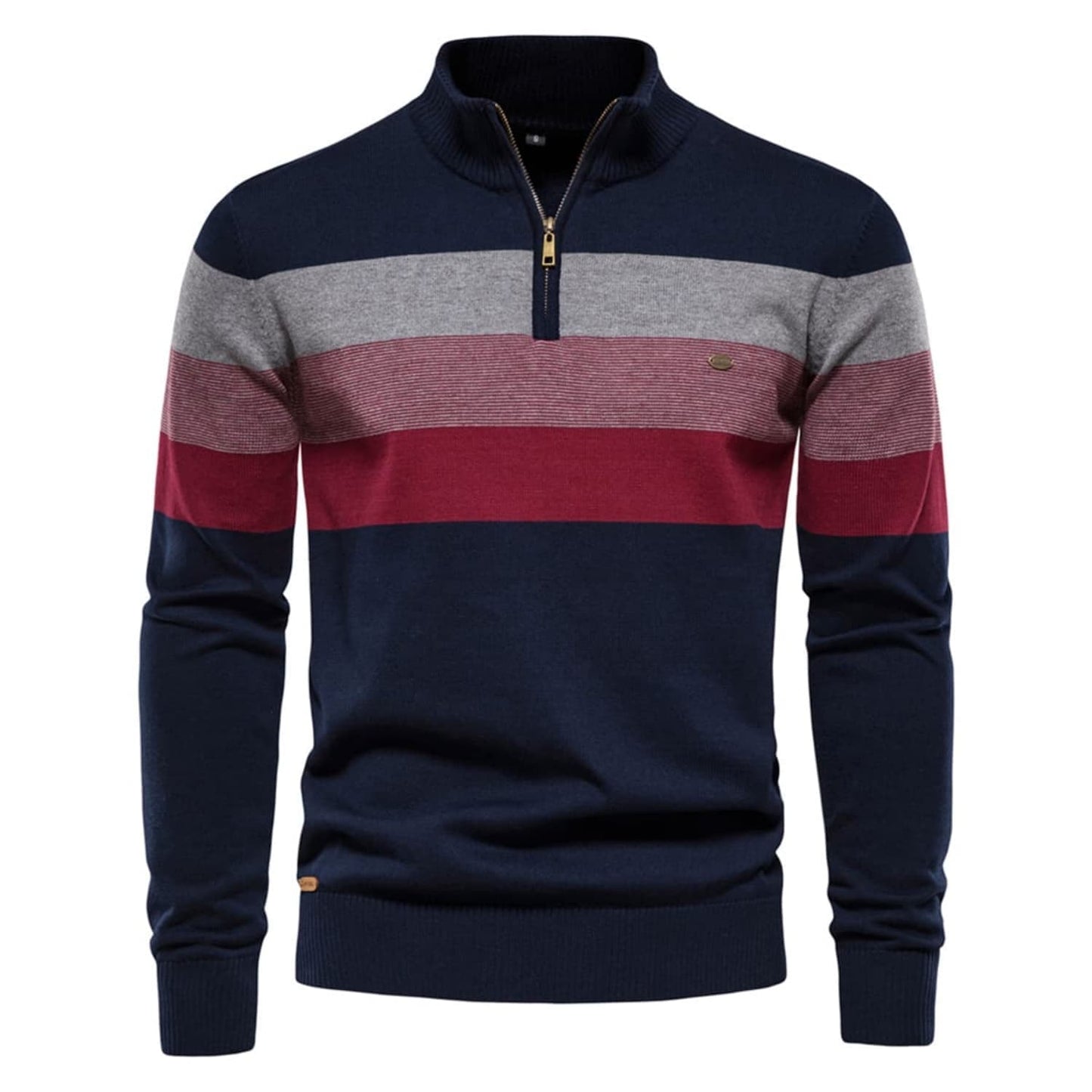 Men’s Colorblock Quarter Zip Sweater