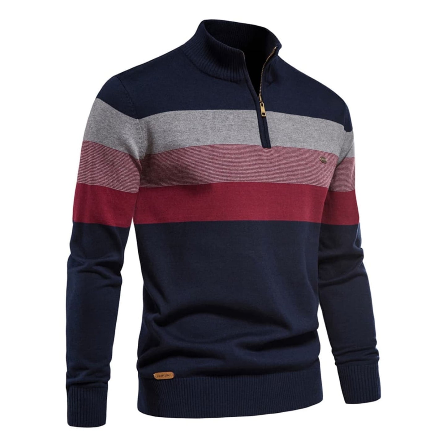 Men’s Colorblock Quarter Zip Sweater