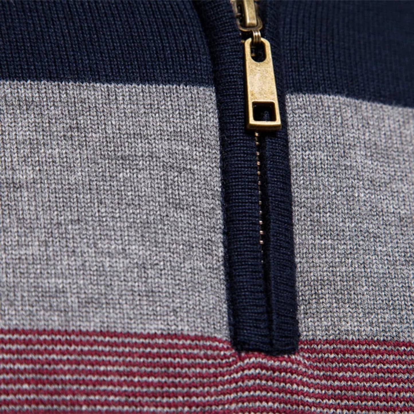 Men’s Colorblock Quarter Zip Sweater