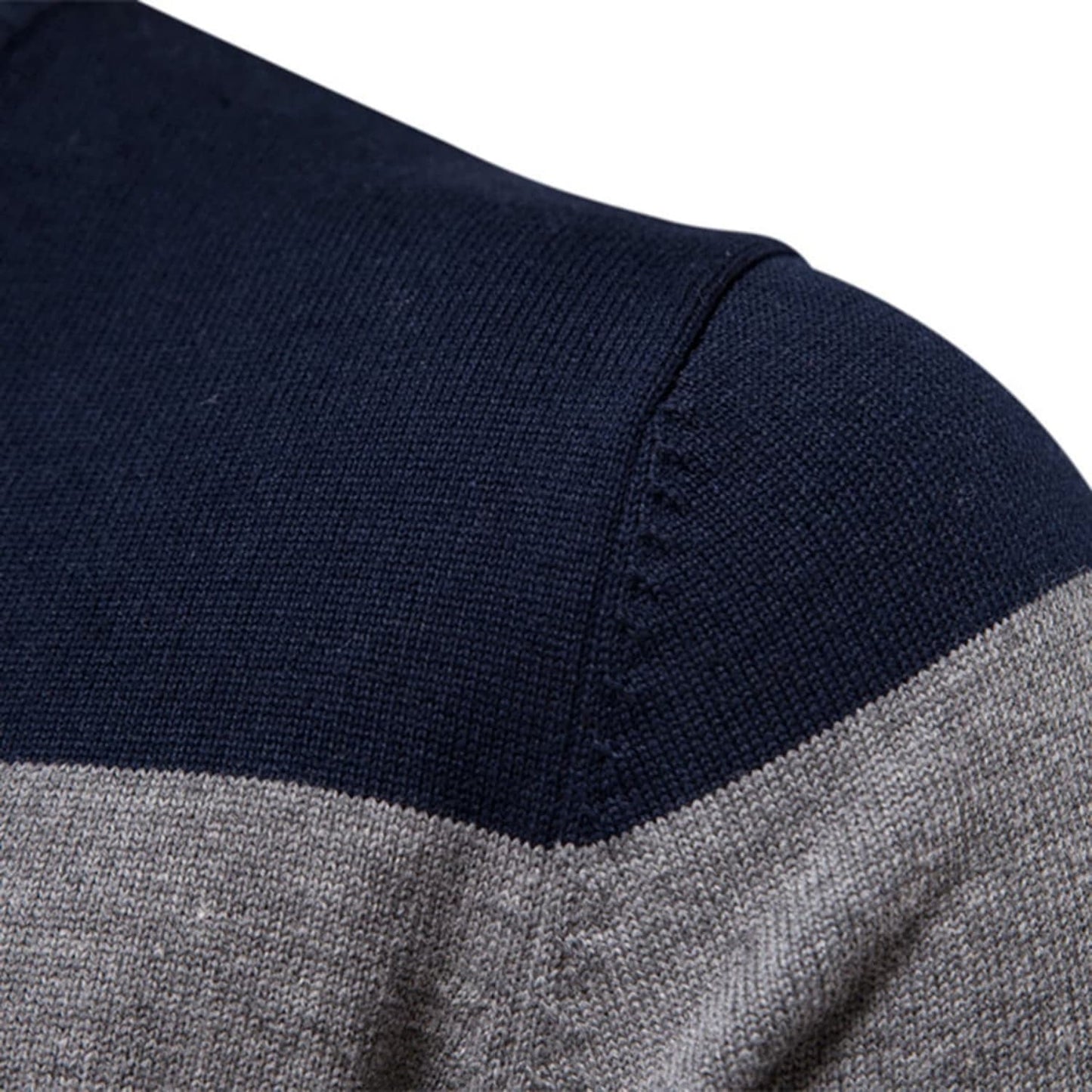 Men’s Colorblock Quarter Zip Sweater